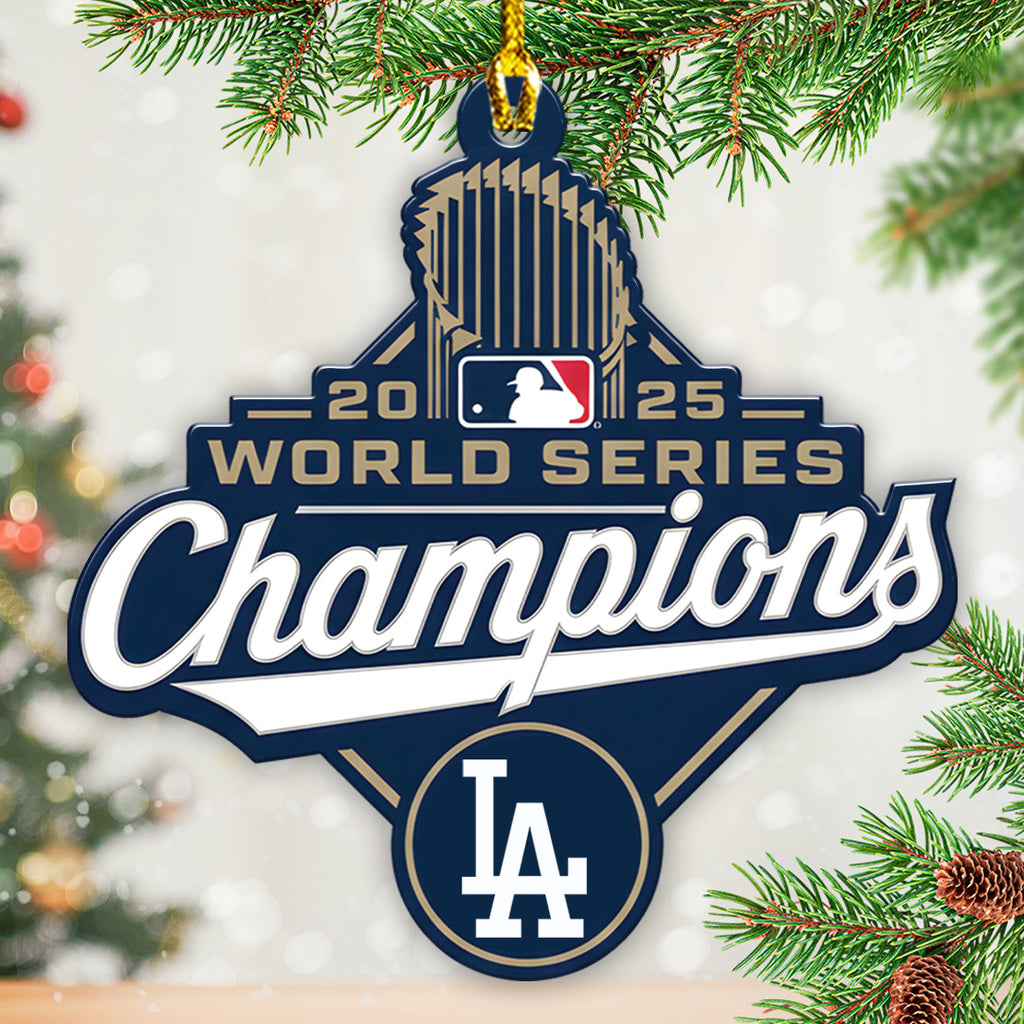 Los Angeles Dodgers World Series 2025 Custom Shape 2-sided Acrylic Ornament – TANTN18055