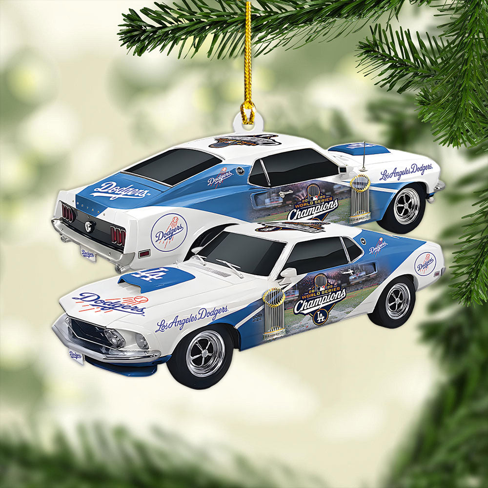 Los Angeles Dodgers World Series 2025 Custom Shape 2-sided Acrylic Ornament – TANTN18303