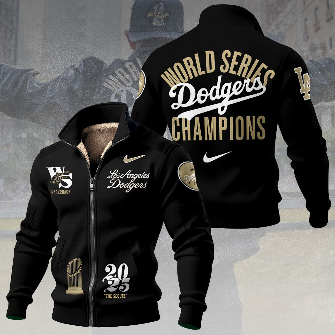Los Angeles Dodgers World Series 2025 Thick Knit Fleece Jacket – TANTN19661