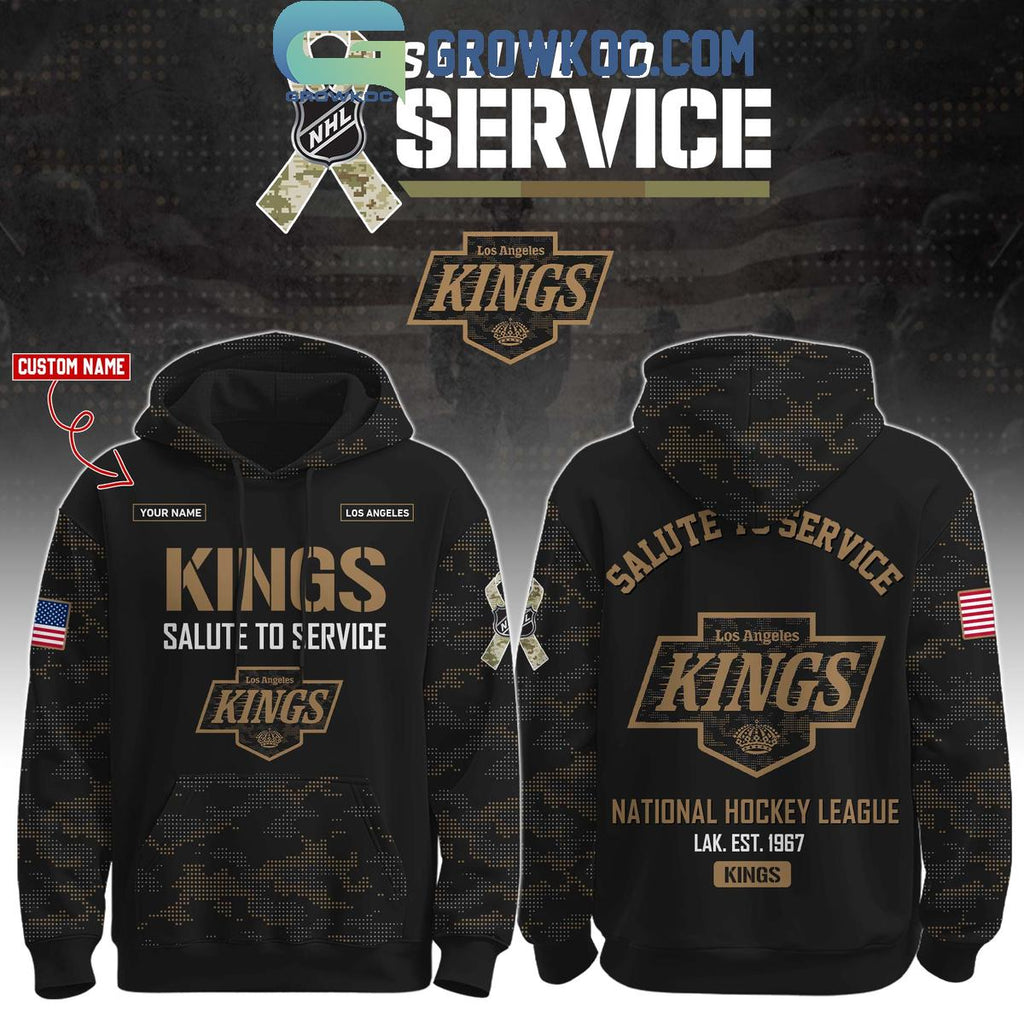 Los Angeles Kings Salute To Service Veterans Day Hoodie Shirt