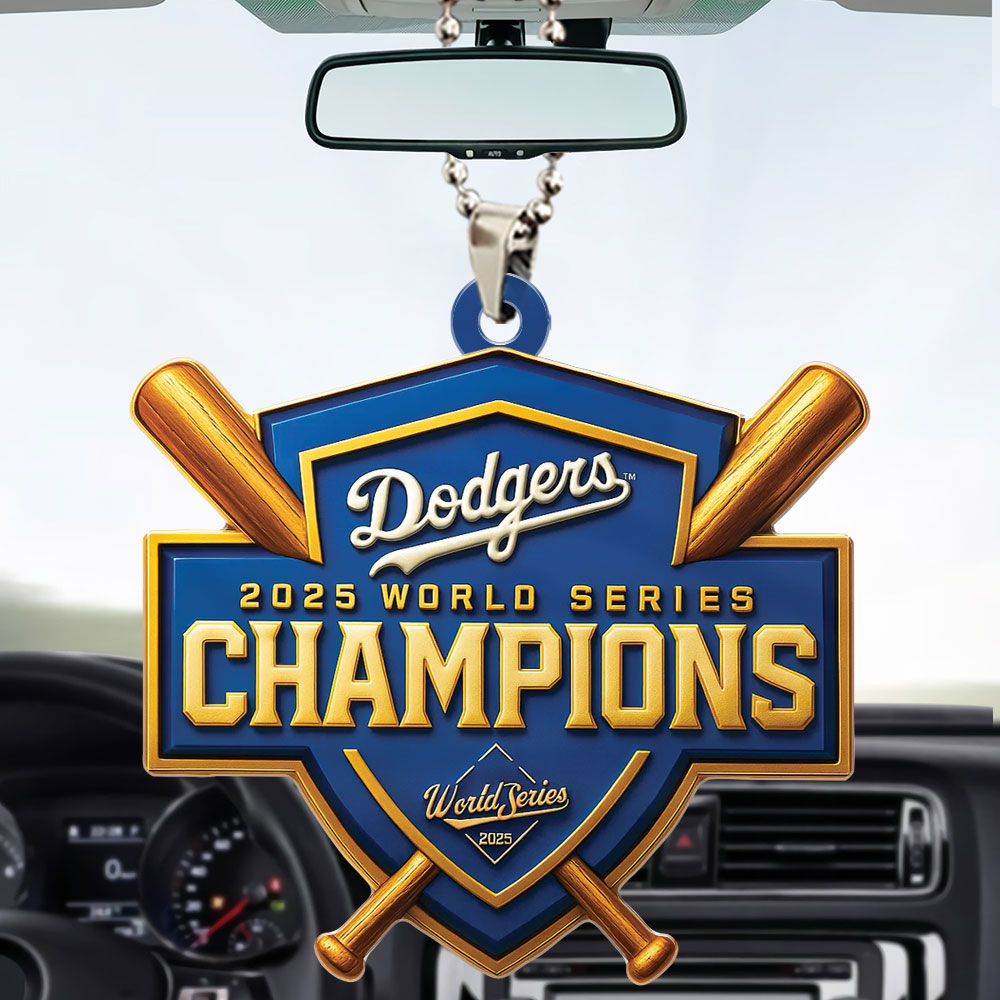 Los Angeles Dodgers Custom shape 2-sided Acrylic Car Ornament – TMTHU1866