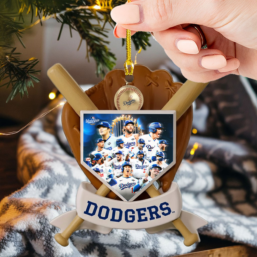 Los Angeles Dodgers Custom Shape 2-sided Acrylic Ornament – TMTHU1996