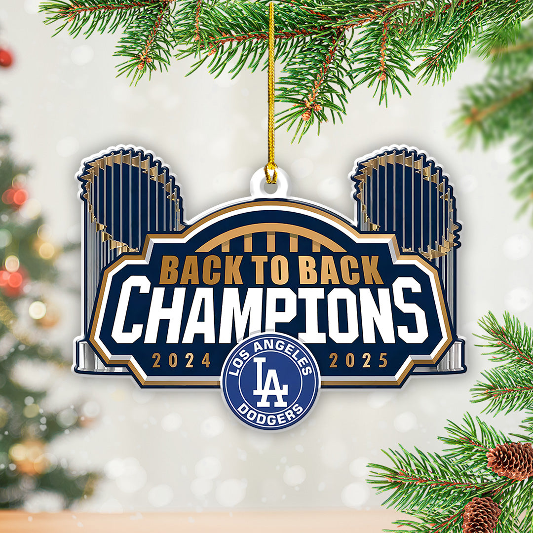 Los Angeles Dodgers World Series 2025 Custom Shape 2-sided Acrylic Ornament – TANTN18209