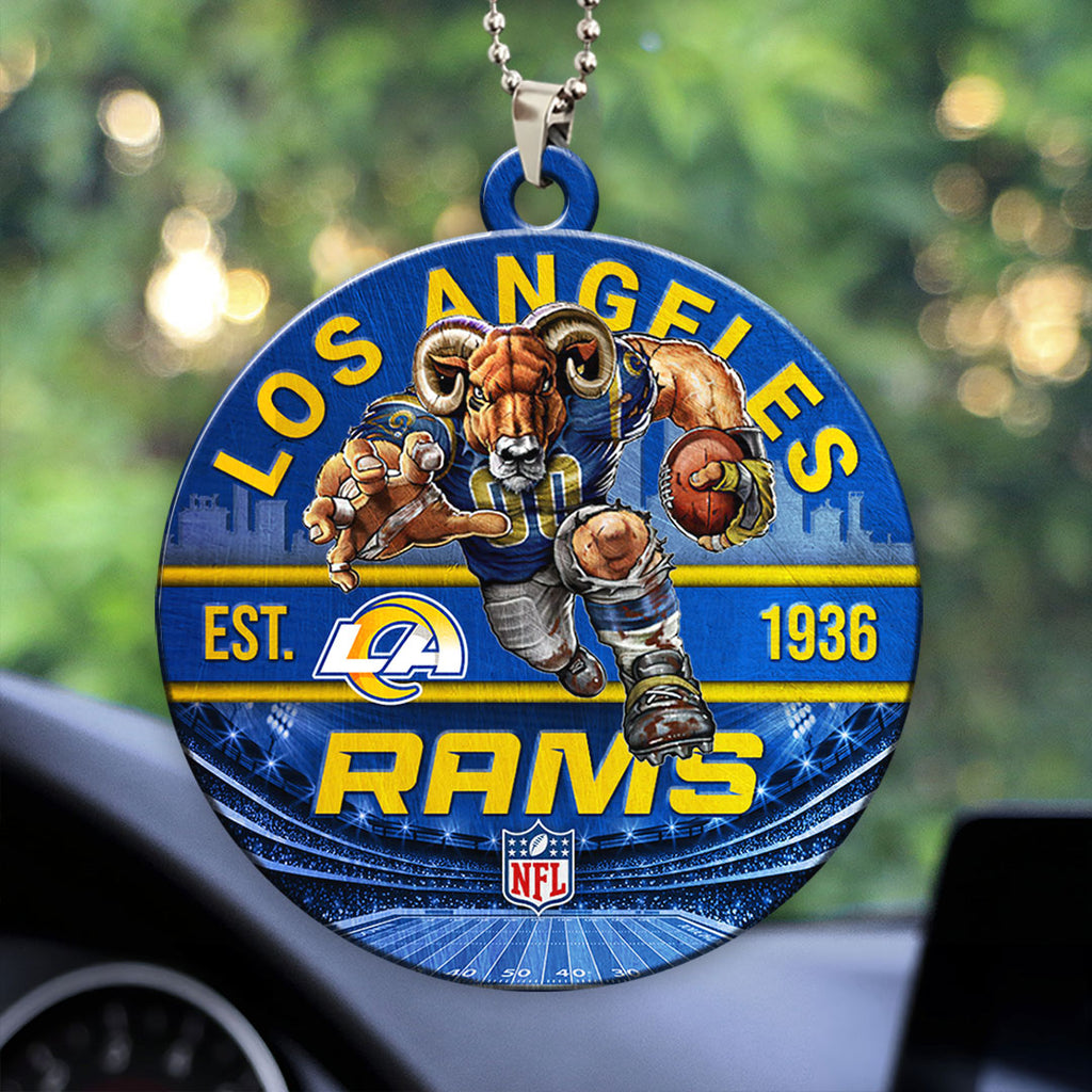 Los Angeles Rams Custom shape 2-sided Acrylic Car Ornament – HOATT12914