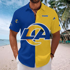Los Angeles Rams Short Sleeve Button-Down Shirt – MAITM13562