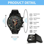 The Lost World: Jurassic Park 30th Anniversary Black Stainless Steel Watch – TMTHU8707