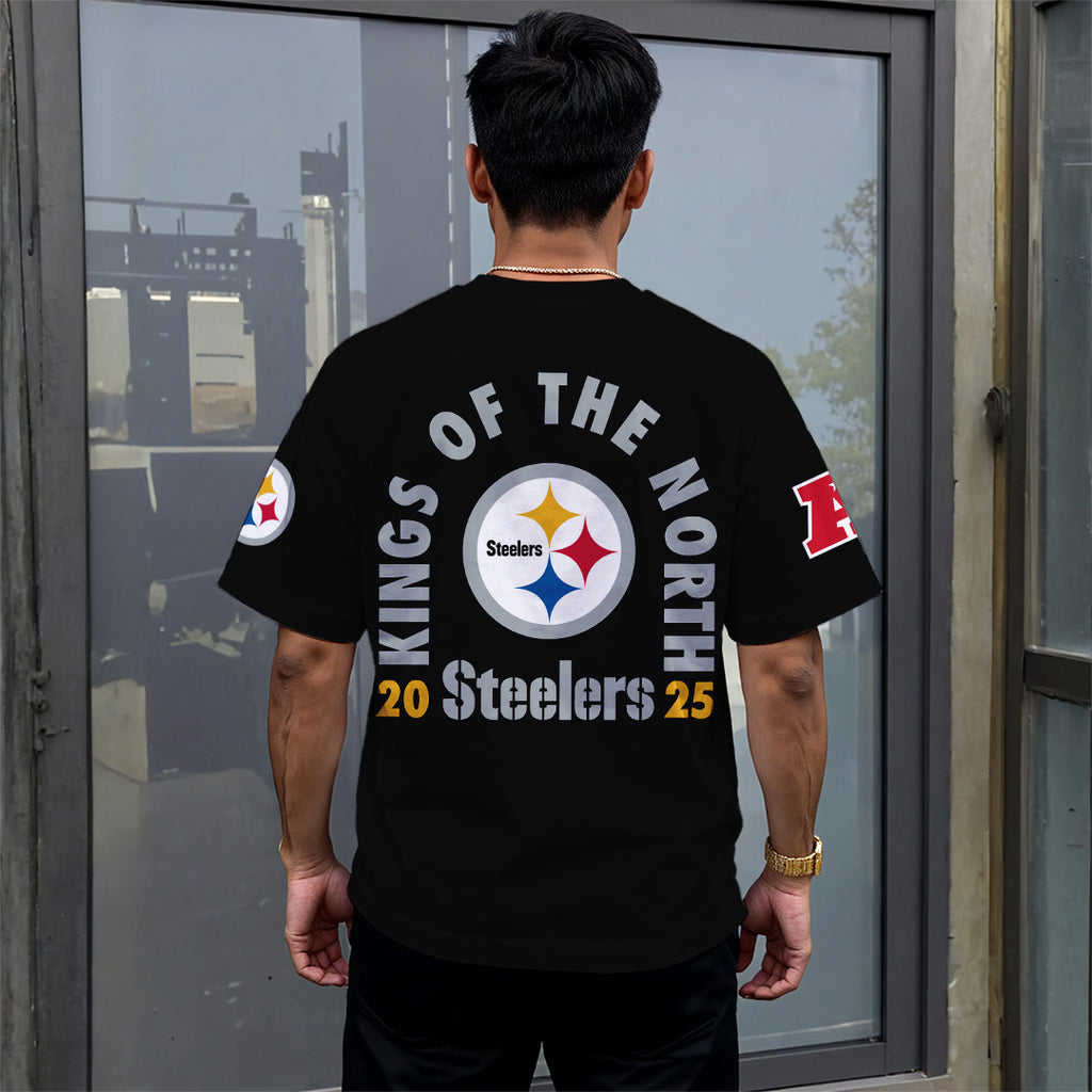 Pittsburgh Steelers 2025 AFC North Champions 3D Apparel – MAITM14342
