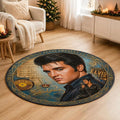 Elvis Presley Round Quilt Rug – MAITM15419