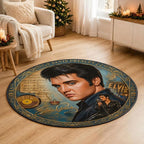 Elvis Presley Round Quilt Rug – MAITM15419