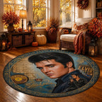 Elvis Presley Round Quilt Rug – MAITM15419