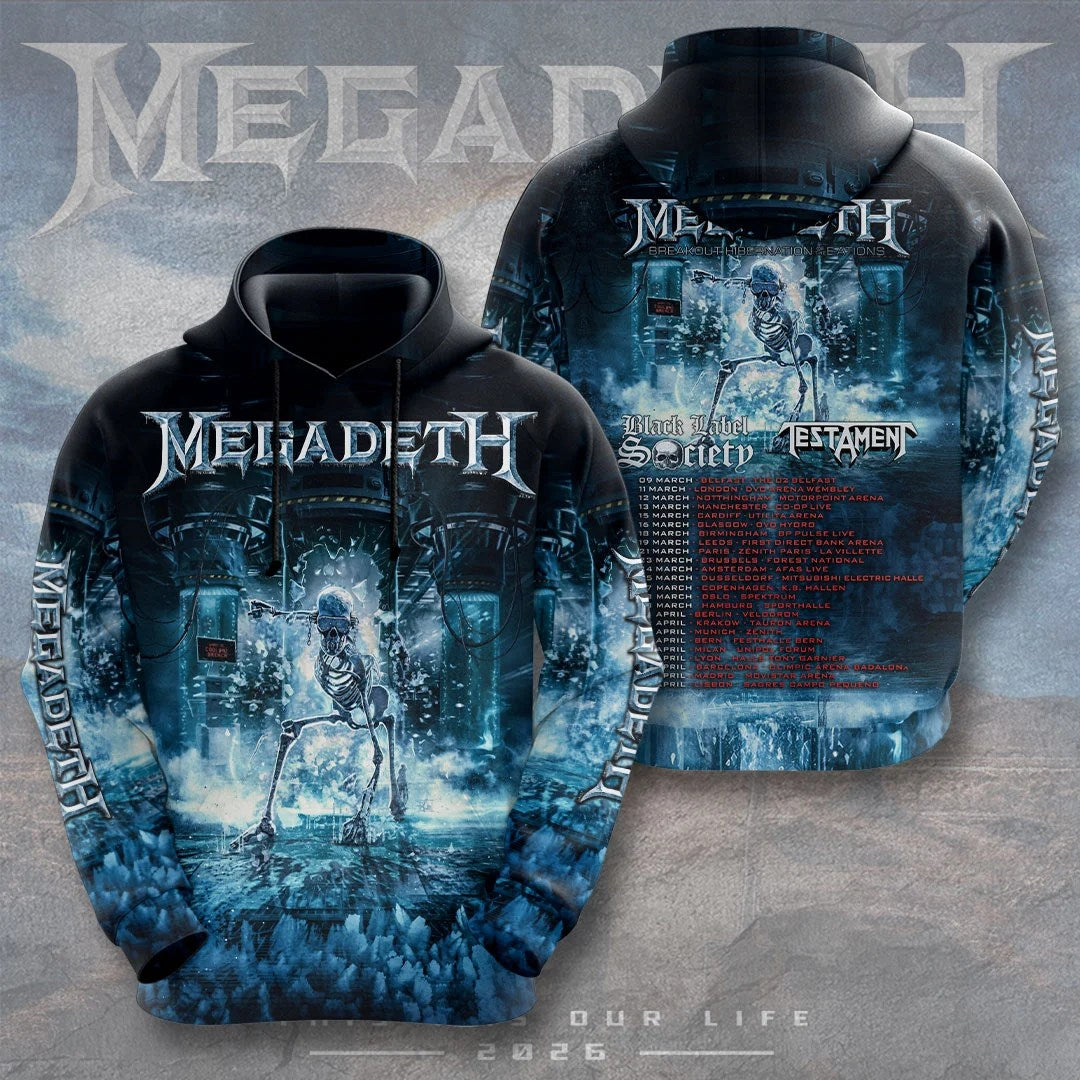 Megadeth 3D Apparel – TMTHU8854