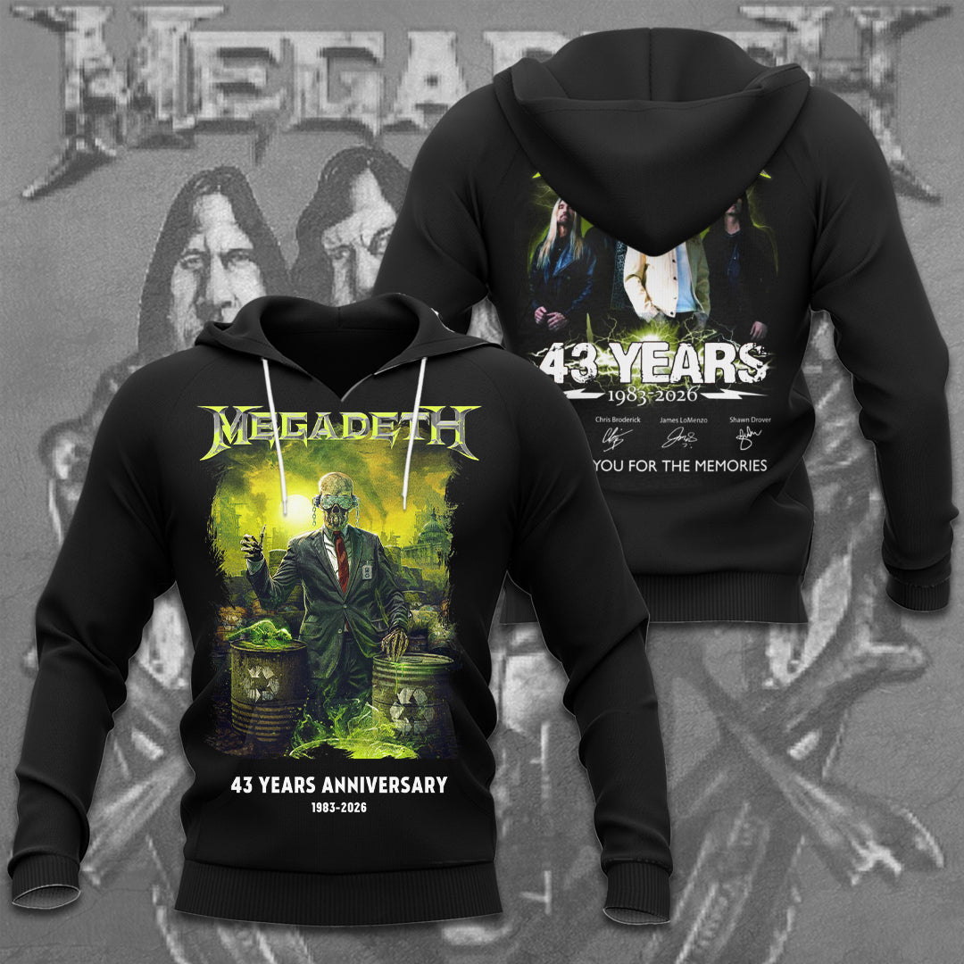 Megadeth 3D Apparel – TMTHU437