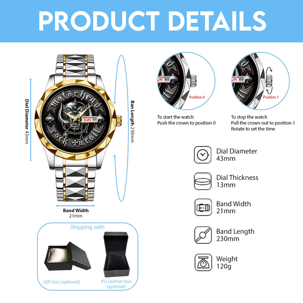 Motörhead Alloy Luxury Quartz Watch – TMTHU543