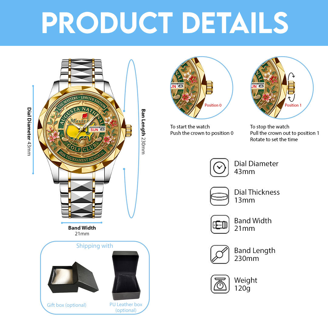 Masters Tournament Alloy Luxury Quartz Watch – HOATT17306