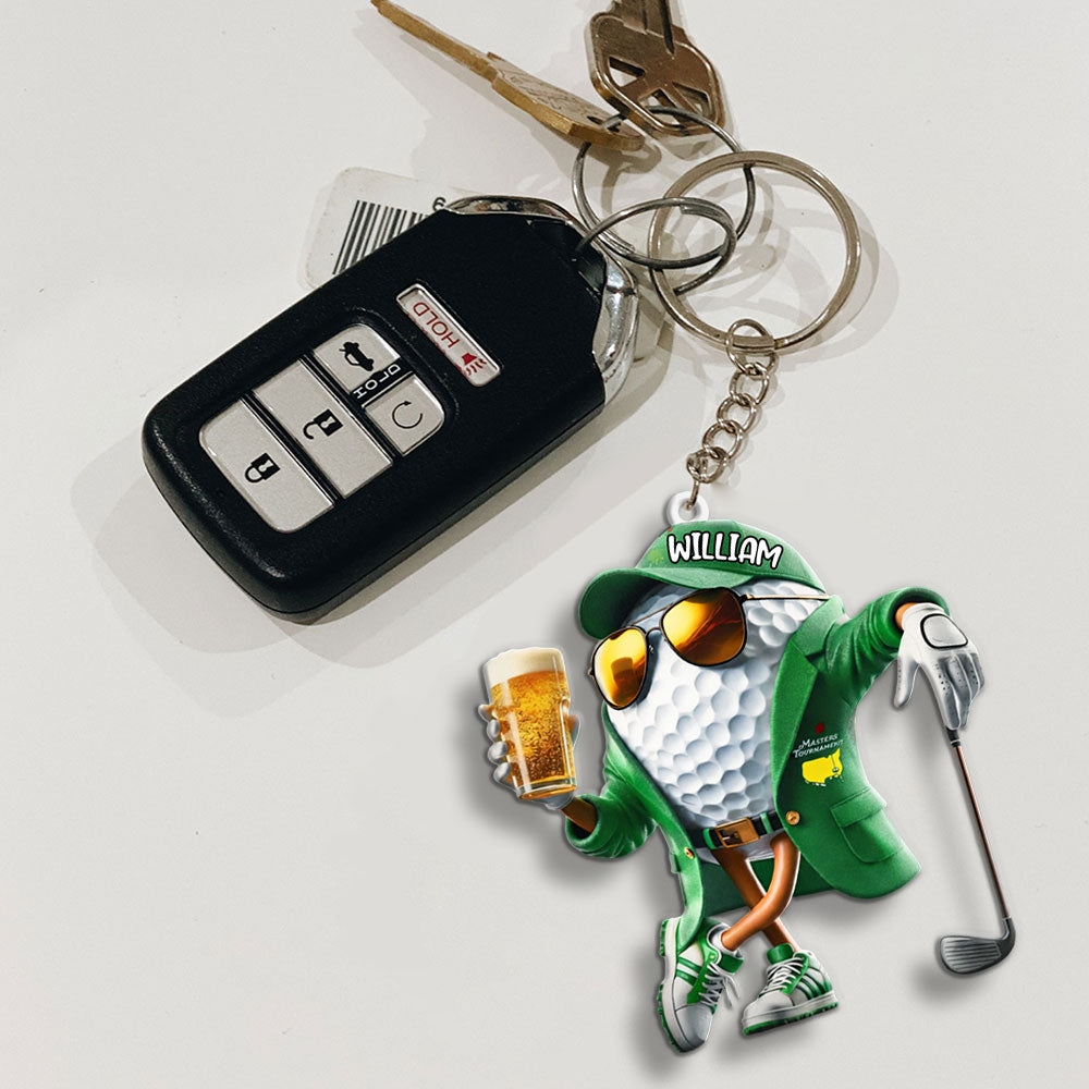 Personalized Masters Tournament Custom Shape 2-sided Keychain – MAITM15092
