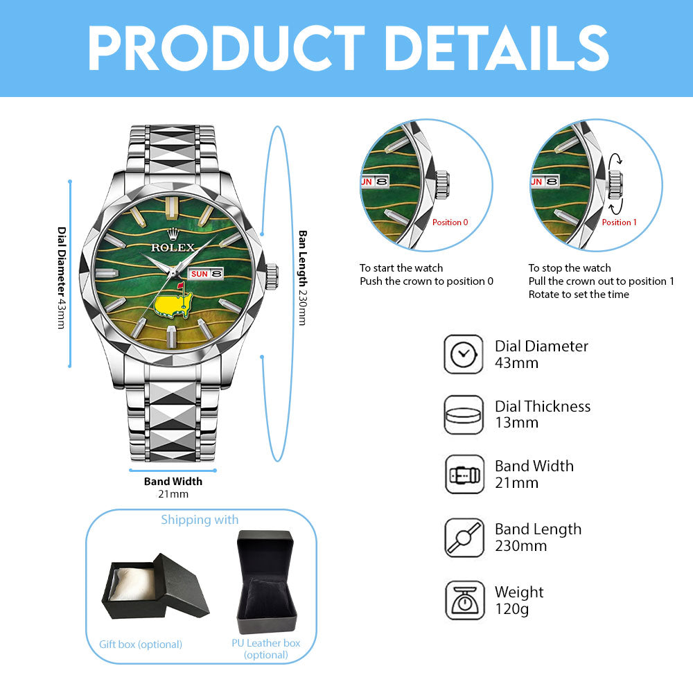Masters Tournament x Rolex Alloy Luxury Quartz Watch – TMTHU5240