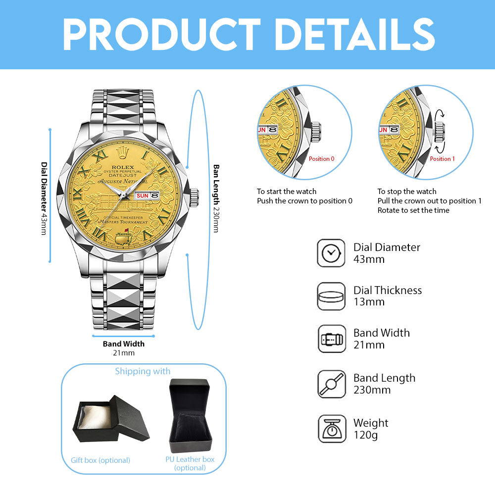 Masters Tournament x Rolex Alloy Luxury Quartz Watch – TMTHU5288