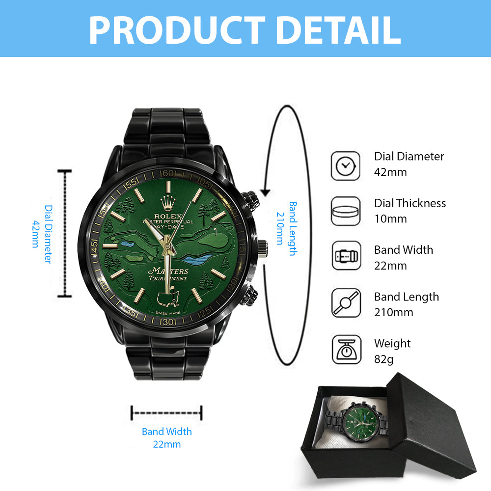 Masters Tournament x Rolex Black Stainless Steel Watch – TMTHU5086