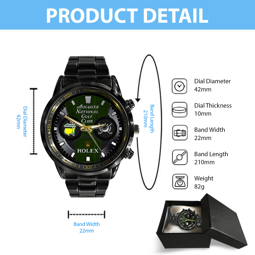 Masters Tournament x Rolex Black Stainless Steel Watch – MAITM 7751
