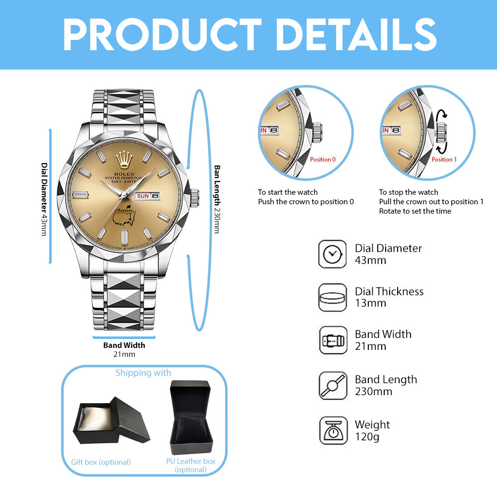 Masters Tournament x Rolex Alloy Luxury Quartz Watch – GNE6046