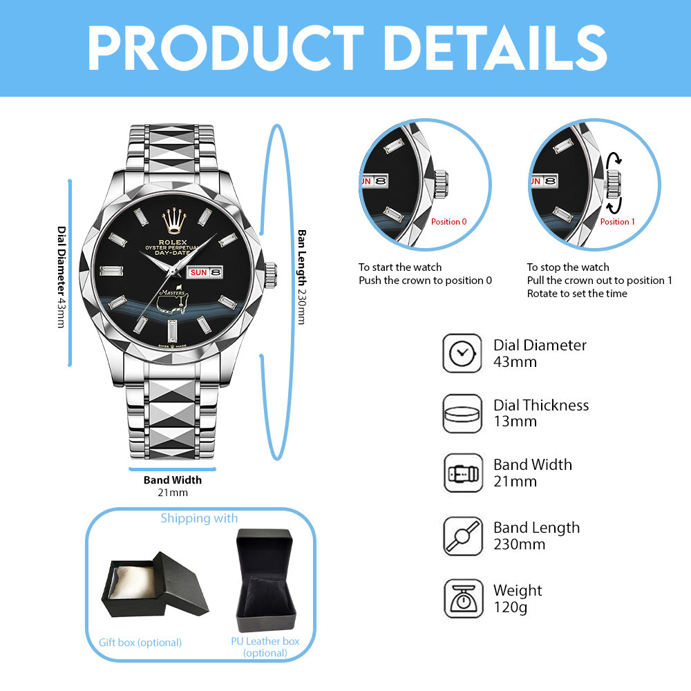 Masters Tournament x Rolex Alloy Luxury Quartz Watch – GNE6047
