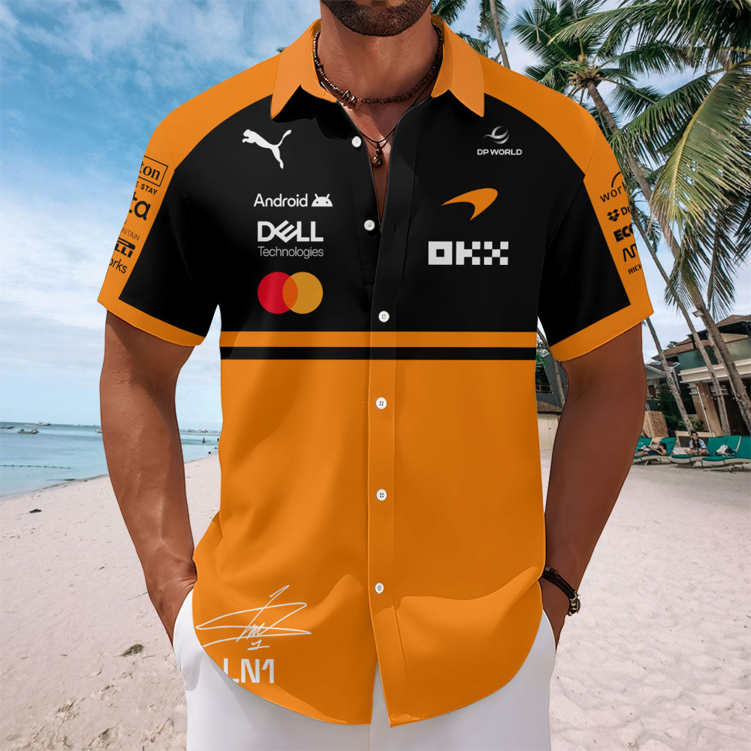 McLaren Formula One Team x Lando Norris 2026 Short Sleeve Button-Down Shirt – TANTN21380