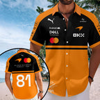 McLaren Formula One Team x Oscar Piastri 2026 Short Sleeve Button-Down Shirt – TANTN21383