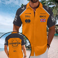 McLaren x Lando Norris 2025 World Champion Short Sleeve Button-Down Shirt – MAITM14014