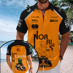 McLaren x Lando Norris 2025 World Champion Short Sleeve Button-Down Shirt – MAITM14058