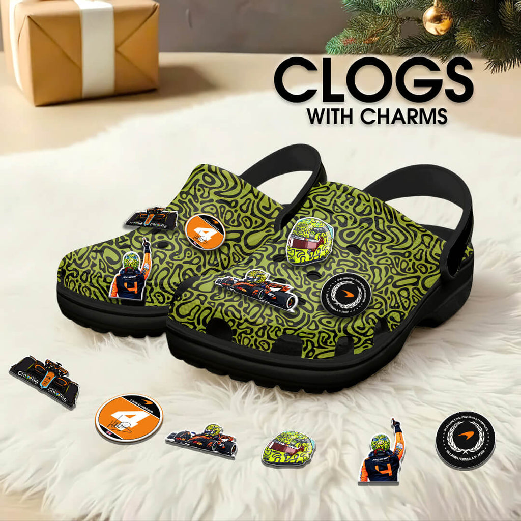McLaren x Lando Norris 2025 World Champion Custom Clogs – GNE4622