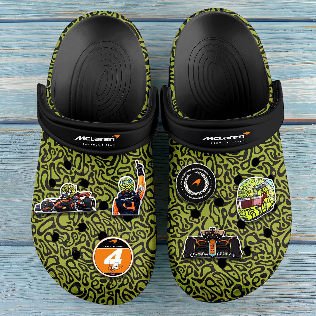 McLaren x Lando Norris 2025 World Champion Custom Clogs – GNE4622