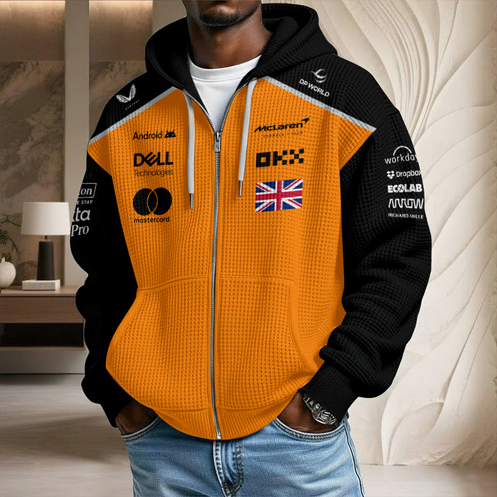 McLaren x Lando Norris 2025 World Champions 3D Unisex Waffle Hoodie – HOATT15125