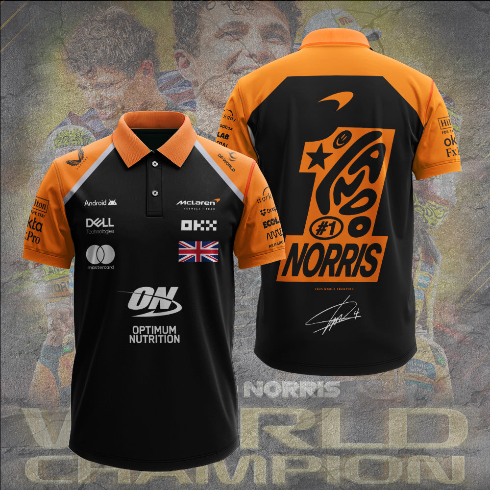 McLaren x Lando Norris World Champions 2025 3D Apparel – TANTN19218