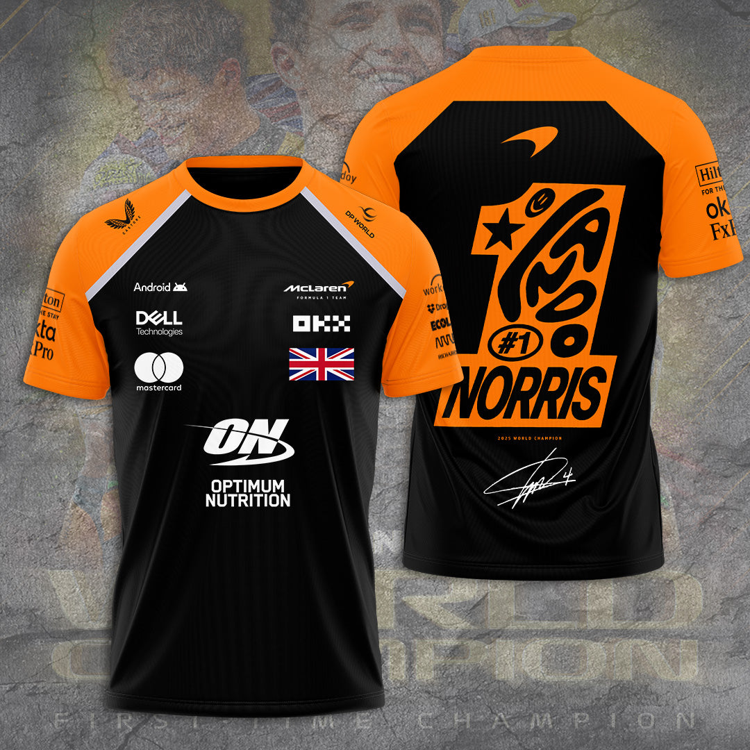 McLaren x Lando Norris World Champions 2025 3D Apparel – TANTN19218