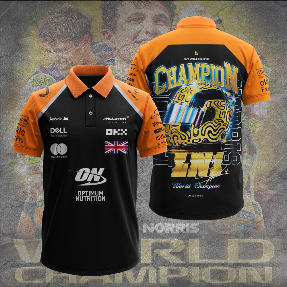 McLaren x Lando Norris World Champions 2025 3D Apparel – TANTN19219