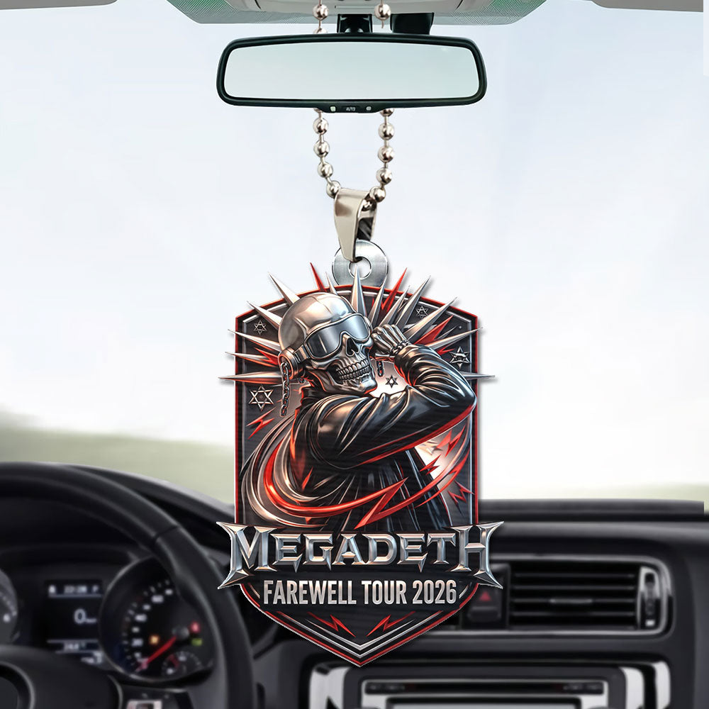 Megadeth Custom shape 1-sided Acrylic Car Ornament – TMTHU3673