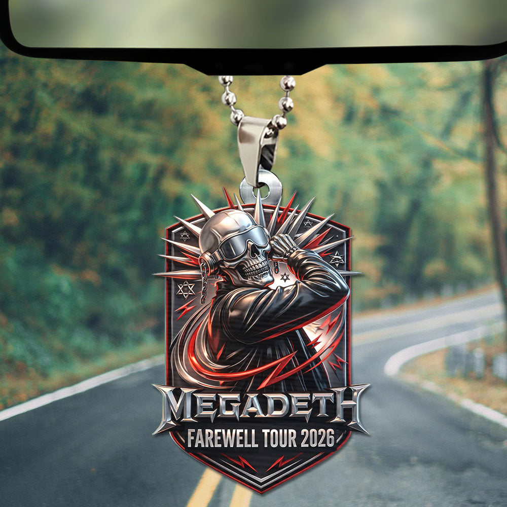 Megadeth Custom shape 1-sided Acrylic Car Ornament – TMTHU3673