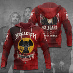 Megadeth 43 Years 3D Apparel – TANTN15452