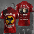 Megadeth 43 Years 3D Apparel – TANTN15452