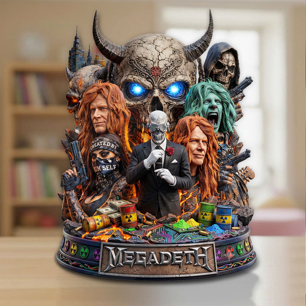 Megadeth Custom Shape Acrylic Plaque – TMTHU6306
