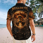 Megadeth Short Sleeve Button-Down Shirt – TMTHU9010