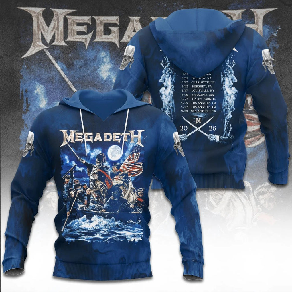 Megadeth Tour 2026 3D Apparel – TANTN25621