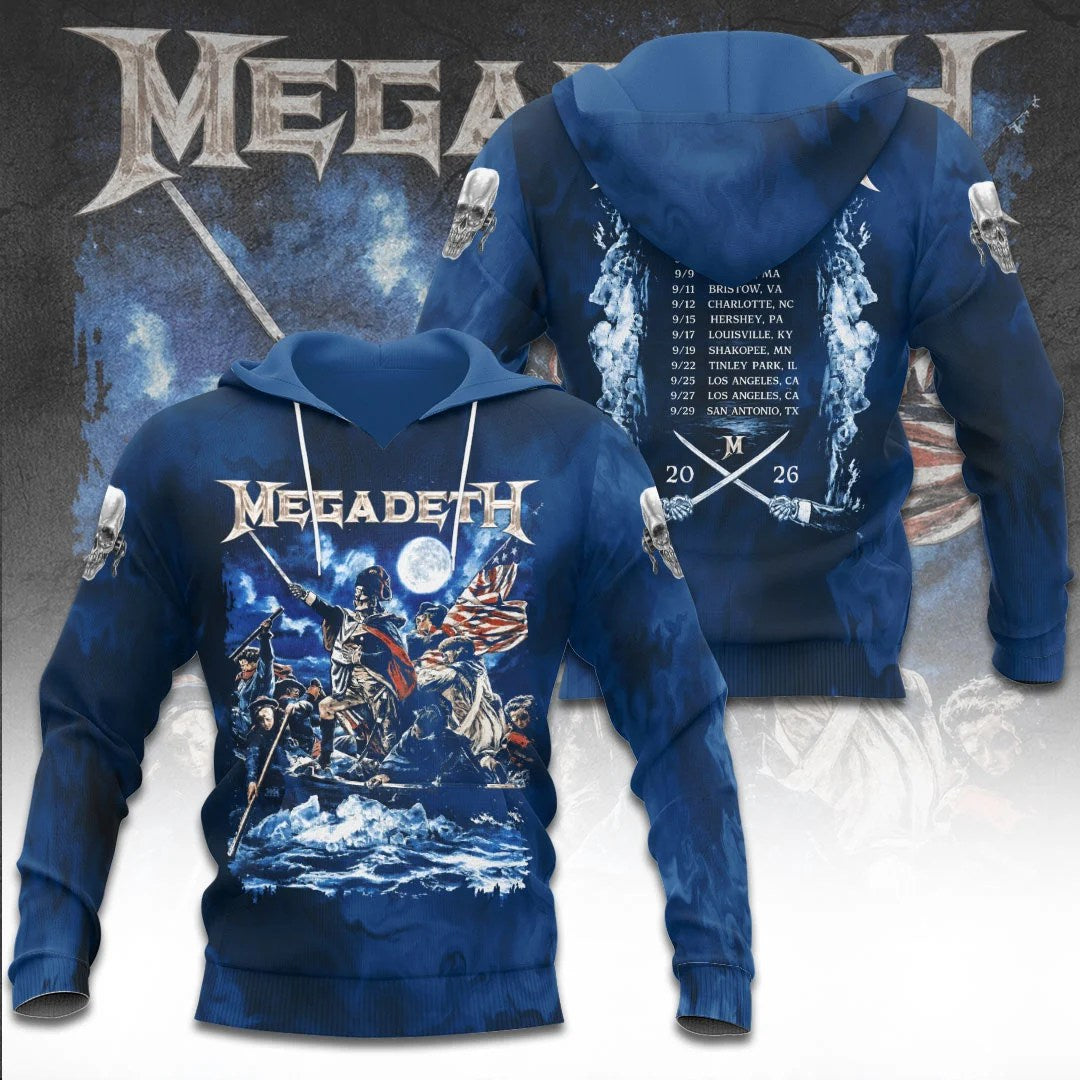 Megadeth Tour 2026 3D Apparel – TANTN25621
