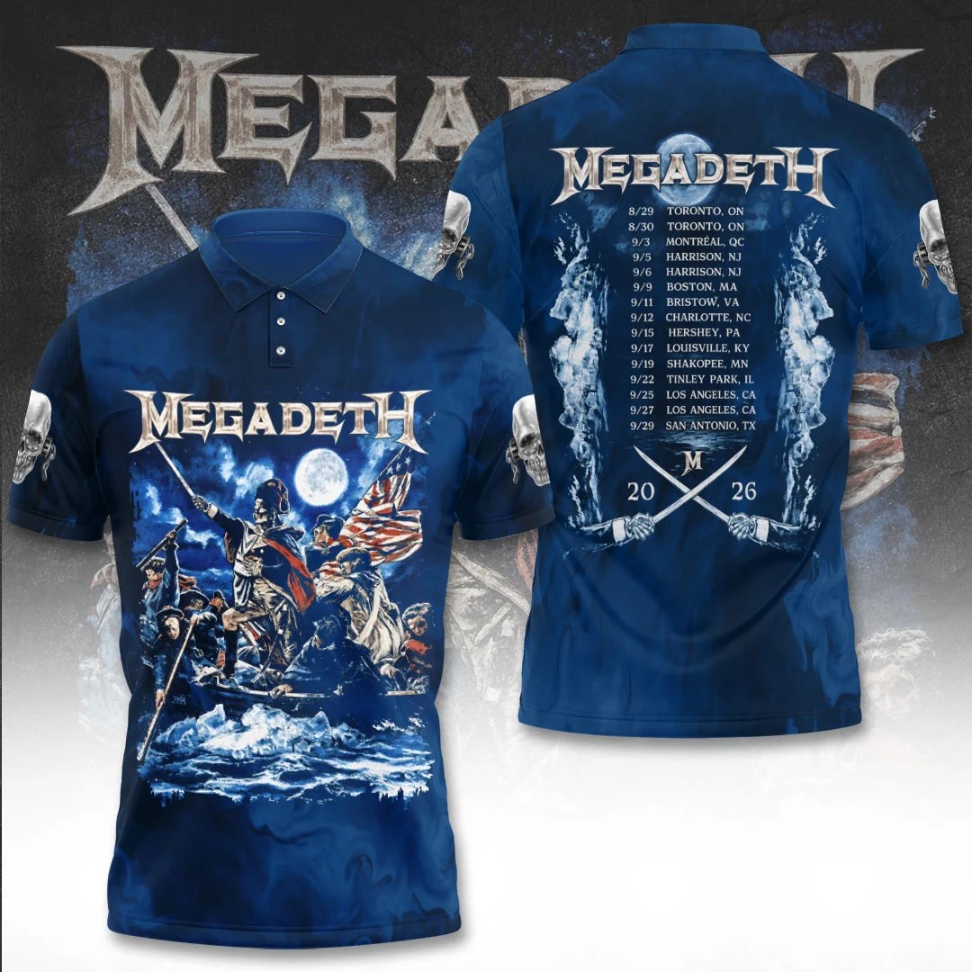 Megadeth Tour 2026 3D Apparel – TANTN25621