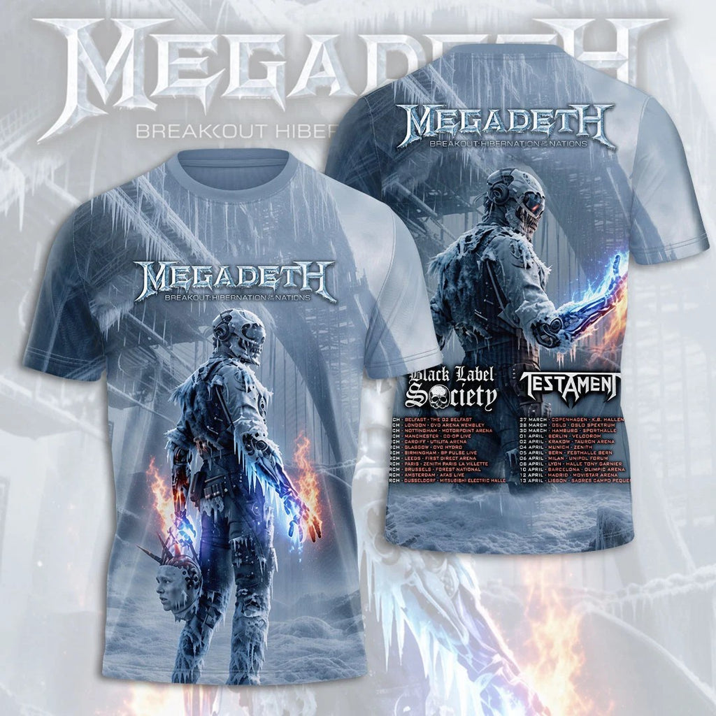 Megadeth Tour 2027 3D Apparel – TANTN25276