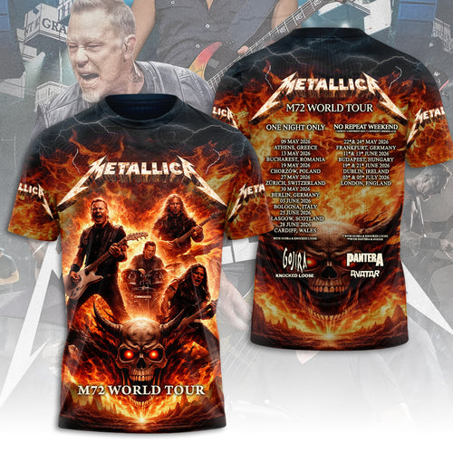 Metallica 2026 World Tour 3D Apparel – MAITM15111