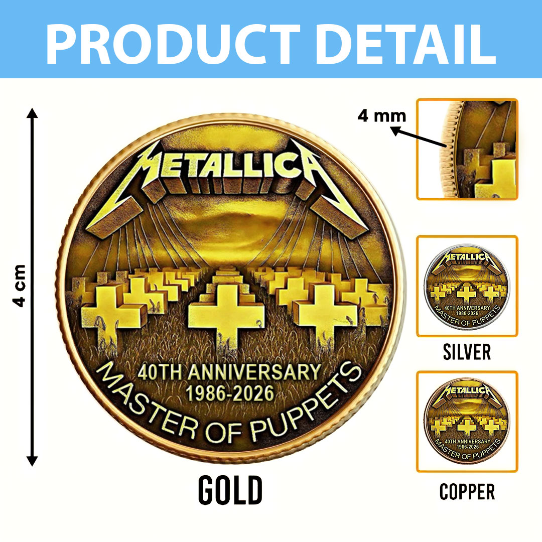 Metallica 40th Anniversary Master of Puppets Commemorative Coin – MAITM15070