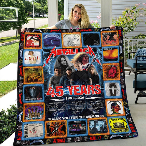 Metallica 45 Years Quilt Blanket – MAITM15065