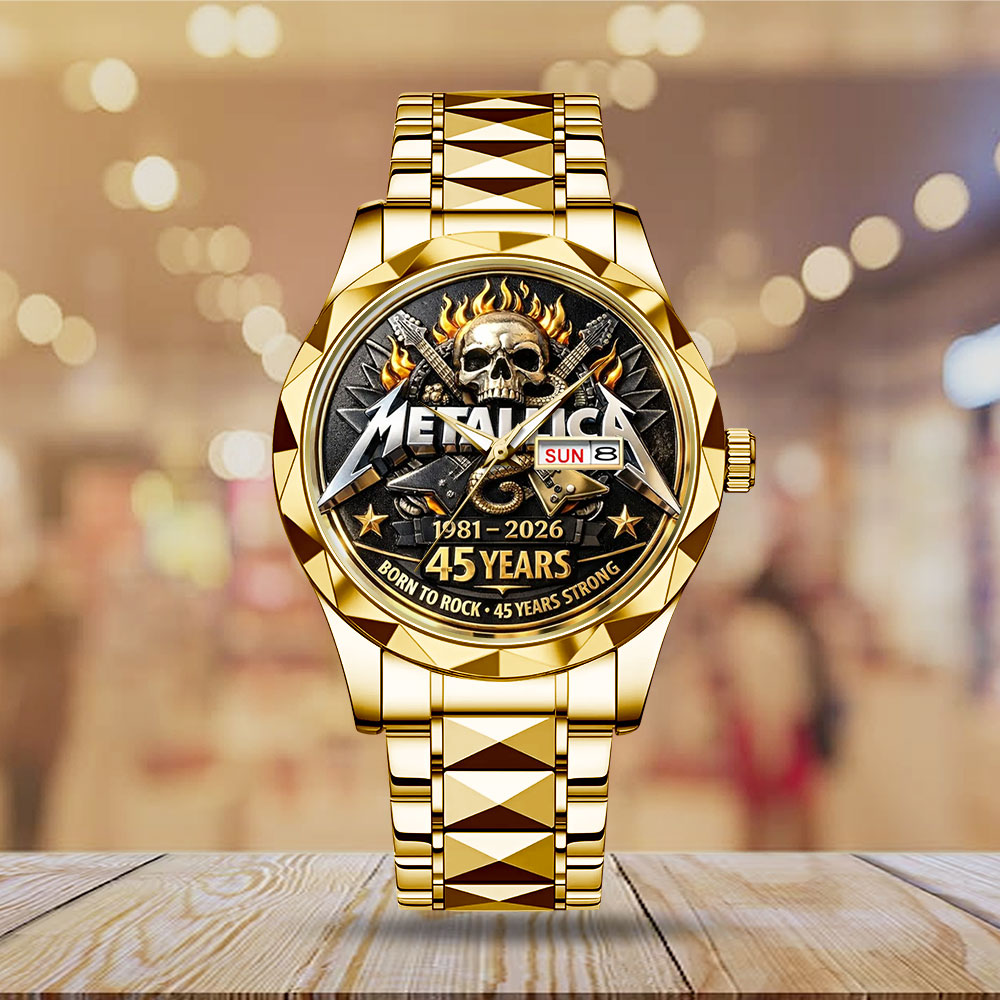 Metallica 45th Anniversary Alloy Luxury Quartz Watch – MAITM15127