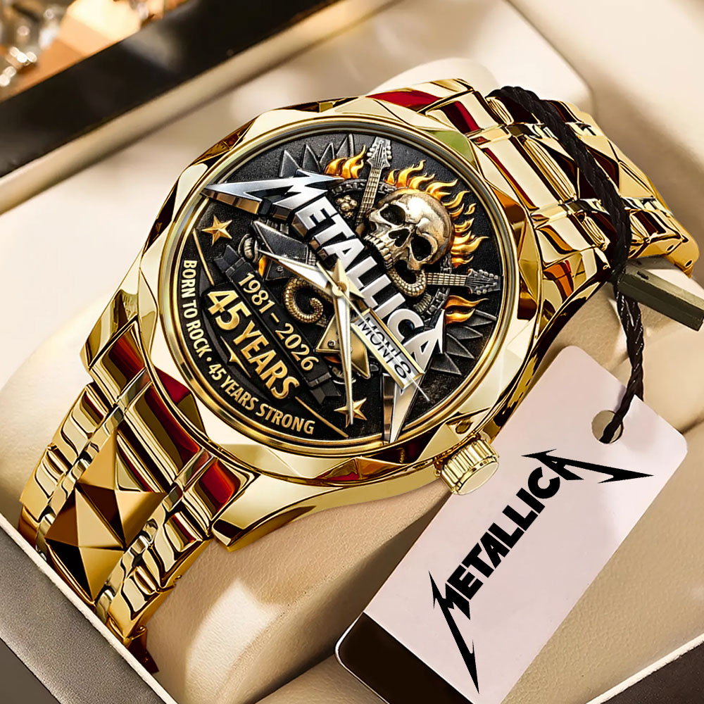 Metallica 45th Anniversary Alloy Luxury Quartz Watch – MAITM15127
